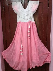 Cute Pink Polka Dot Dress