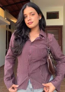 Striped Button-Down Shirt