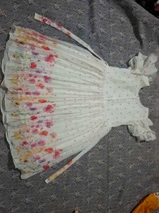 Girls Floral Print Dress