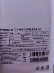 OPPO USB-A to Type-C Cable