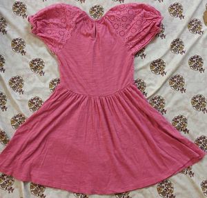 NEXT Cute Pink Eyelet Dress