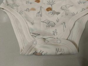 Adorable Baby Safari Print Long Sleeve Bodysuit