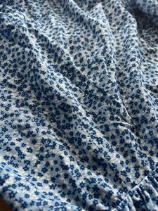 Blue Floral Midi Dress