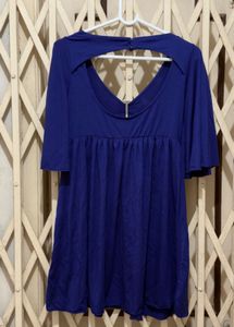Royal Blue Off-Shoulder Mini Dress