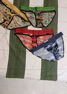 Men's Camouflage Pouch briefs pack 4