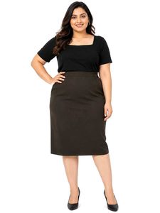 🔥 BUY 1, GET 1 FREE🔥Chic Dark Brown Skirt