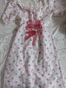 Sweet Floral Print Dress