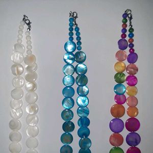Mother of Pearl Necklaces - 3 Set