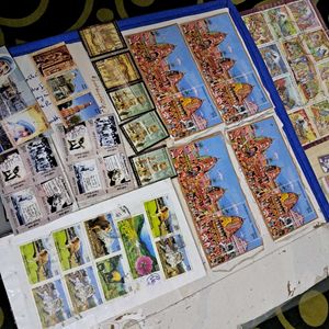 50+ cancelled Indian Stamps