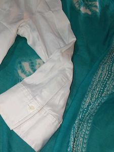 Elegant White Button-Down Shirt