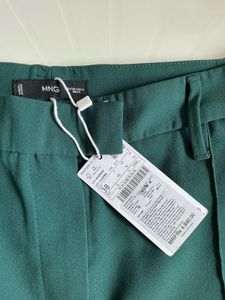 Elegant Forest Green Wide Leg Trousers