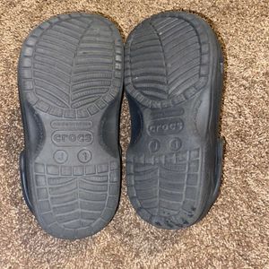 Navy Blue  Crocs Clogs J 1 (UK-1)