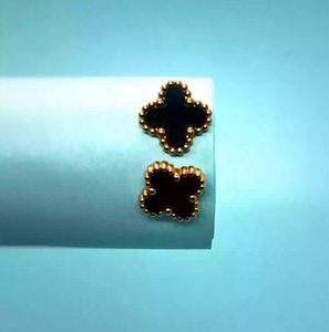 Black Clover Anti-Tarnish Gold Studs