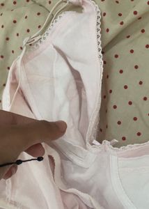 ⋆.˚coquette baby pink top .