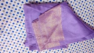 Lavish Lavender silk saree
