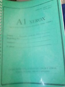 AI Xerox Green Spiral Notebook