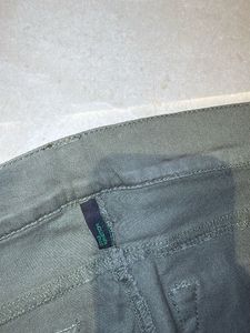 Olive Green Slim Fit Pants