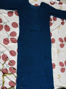 Elegant Blue Textured Kurta