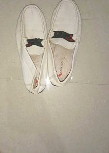 Men's White Loafers