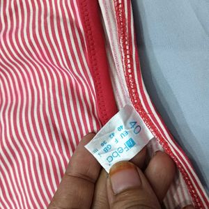 Red and 😍White Striped Panty