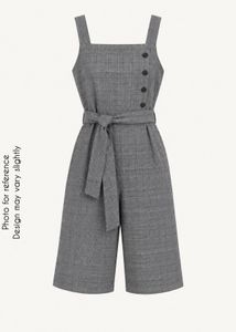 Grey Jumpsuit with Belt