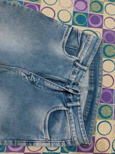 Acid Wash Flare Jeans