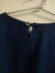 Dark Blue Colour Crop Top