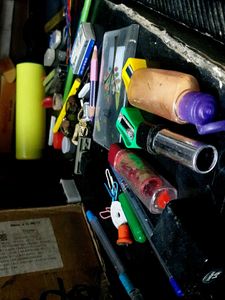 Assorted Desk and Craft Supplies