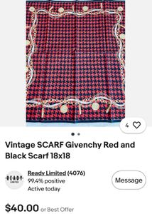 Givenchy Check Bandana