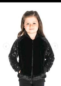 Cherry Crumble Sparkly Sequin Jacket for Girls