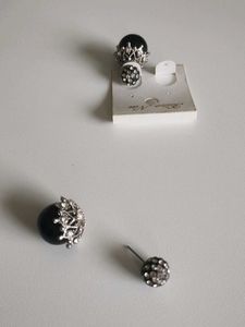 Elegant Double Pearl Stud Earrings