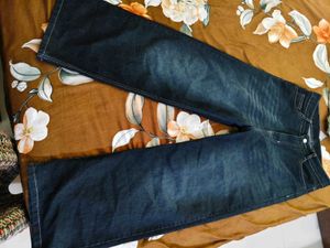 black light faded Denim Jeans