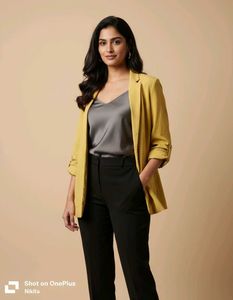 Stylish Yellow Blazer for Women