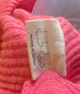 Knitted Pink Zip-Up Hoodie