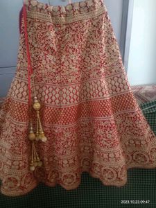 Stunning Bridal Lehenga With 2 Dupattas