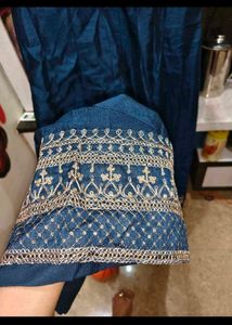 Elegant Teal Embroidered Kurta