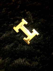 Hermes Logo Gold Belt Buckle
