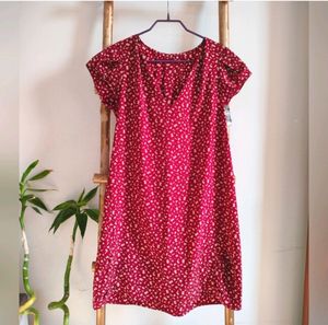 Red Floral Tunic