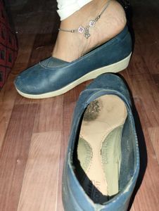 Blue Ballet Flats