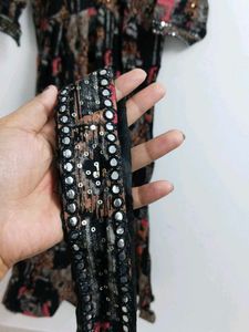 New Long Ethnic Gown with Belt