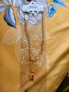 Layered Lock Pendant Necklace