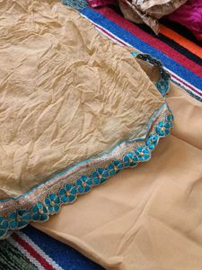long kurti and garara golden colour