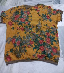 Flower Print Top