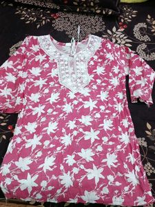 Floral Print Tunic Top