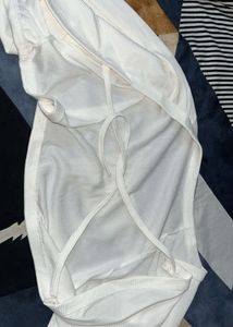 White Cropped Bolero Top