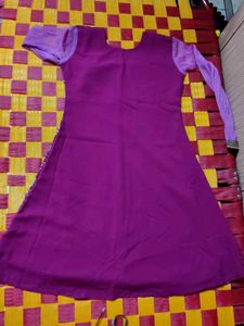 Designer Purple Kurta Set with Embellishments