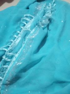 Turquoise Embellished Saree