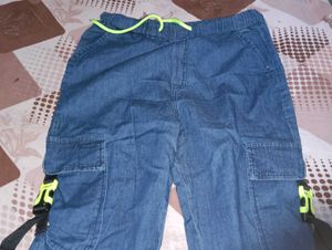 Stylish Denim cargo jumpsuit