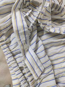 Striped Ruffle Crop Top