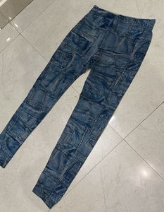 Denim Print Leggings